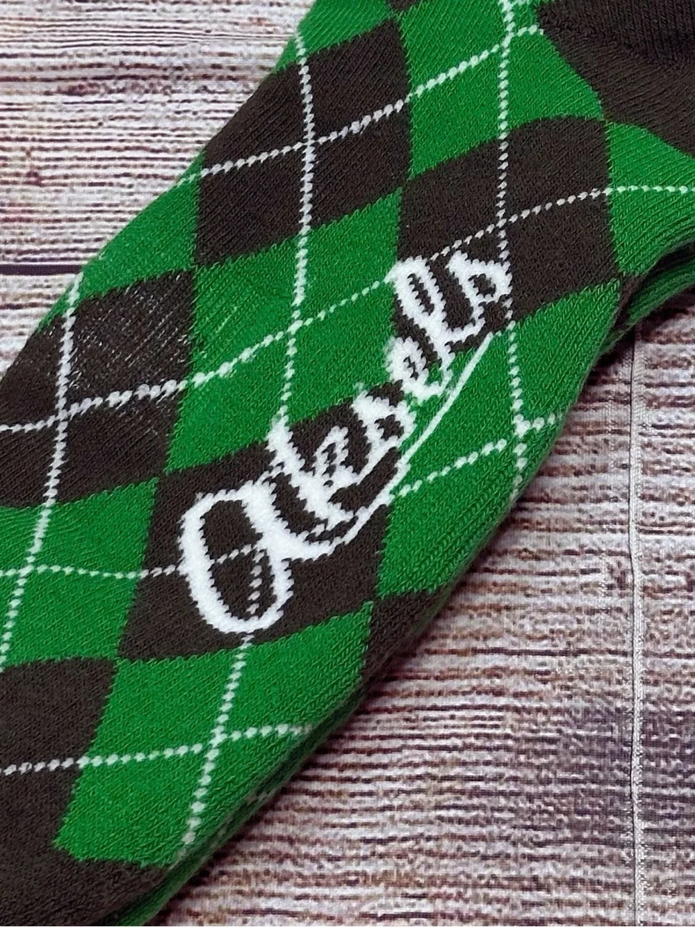 NWT Aksels Green Argyle Men's Dress Socks